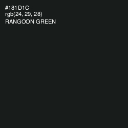 #181D1C - Rangoon Green Color Image